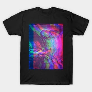 Violet Christ Antique Engraving Glitch Ver. T-Shirt